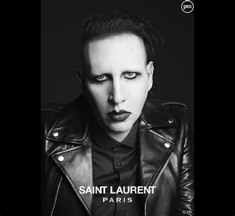 marilyn manson yves saint laurent|Marilyn Manson New Saint Laurent Campaign Star.